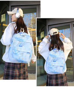 Carrying Backpack 4 in 1 Cute Backpack <b>Sets</b> Kids School Bag <b>Set</b> With <b>Lunch</b> Box Pencil Case Elegant Backpack Women - Product Image 6