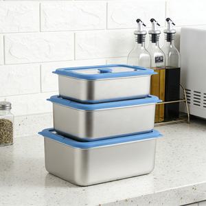 Durable & Stackable Stainless Steel Containers with Glass Lids, Nested <b>Lunch</b> <b>Boxes</b> - Product Image 6