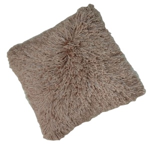 Wholesale Solid Color <strong>Long</strong> Pile Polyester Shaggy Sofa <strong>Cushion</strong> Plush Pile Silky Shaggy <strong>Throw</strong> <strong>Cushion</strong> for Living Room - Product Image 1