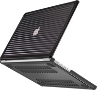 Étui personnalisé à rayures pour MacBook Air M2 13.6 |   Coque de protection souple en TPU + rigide en PC |   Remise sur les commandes en gros