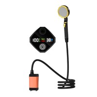Ensemble de douche électrique d'extérieur rechargeable avec pompe à batterie et sac à eau de 20L pour camping