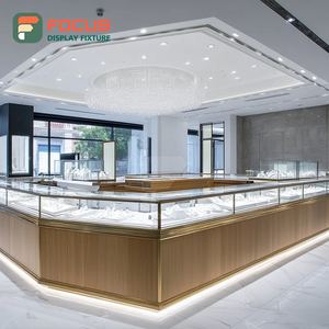 Minimalist Jewelry Retail Display System Laminated Finish Boutique <b>Space</b> Display Cabinet - Product Image 4