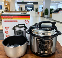 Autocuiseur Électrique Transfrontalier 5L Grande Capacité avec Cuve Intérieure en Acier Inoxydable 900W Multifonctionnel et Minuteur Intelligent pour la Maison