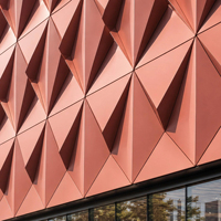 Revêtement en panneaux d'aluminium modulaires PVDF / Revêtement en poudre ignifuge et imperméable pour système de façade de bâtiment commercial