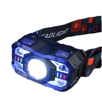 Lampe frontale à détecteur de mouvement avec affichage de la puissance, USB Type C, 5 modes, lumière blanche et rouge, légère, pour le camping, la course à pied, la randonnée, la pêche