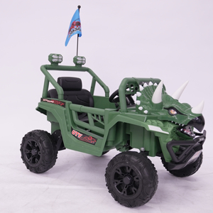 <span class=keywords><strong>Voiture</strong></span> à pédales pour enfants WEILAIXI en forme de dinosaure avec lumières LED et musique, <span class=keywords><strong>batterie</strong></span> 12V, deux moteurs, unisexe, pour les enfants de 2 à 13 ans - Product Image 1