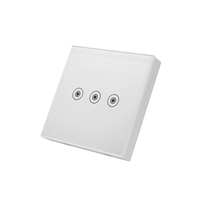 Système de maison intelligente moderne 433,92 MHz 1-4 canaux, interrupteur mural sans fil avancé, bouton-poussoir, écran tactile, télécommande RF, portail automatique