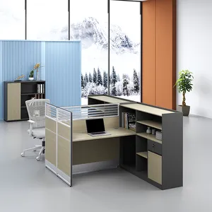Foshan 상업적인 사무용 가구 칸막이실 분할 책상 직원 모듈 사무실 워크스테이션