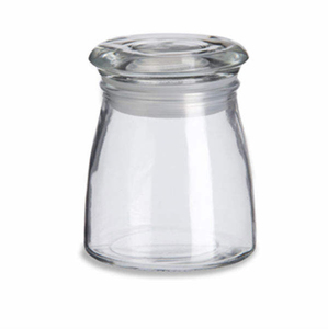 Heat Resistant Glass Pudding Jar Yogurt Cups Swivel Lid Durable Leak Resistant Premium Food Storage <b>Containers</b> for Pudding - Product Image 2