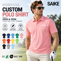 Chemises personnalisées pour hommes, anti-rides, brodées, en polyester, séchage rapide, anti-humidité, pour le sport, décontractées, uniformes de travail, OEM