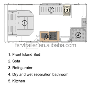 Accesorios de personalización de apoyo Aplicación al aire libre <span class=keywords><strong>Interior</strong></span> Camping Cocina de lujo Remolque de viaje <span class=keywords><strong>Caravanas</strong></span> con baño - Product Image 6