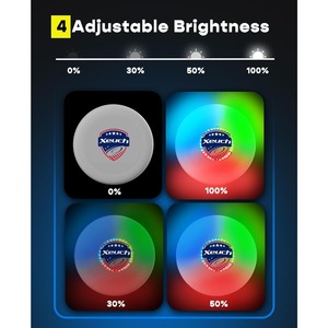 Светящийся светодиодный Фрисби 175 г: 30 RGB, 16 режимов, 4 яркости | 600 мАч с автоматическим датчиком и таймером | Спортивный подарок для мужчин/мальчиков/подростков - Product Image 6
