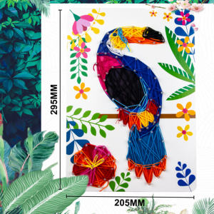 Handgemaakt Doe-Het-Zelf Materiaalpakket Creatief Cadeau Voor Kinderen Ouder-Kind Garen Tekening Plastic Eva Nagelwikkeling Schilderij Nieuwigheidsgeschenken - Product Image 5