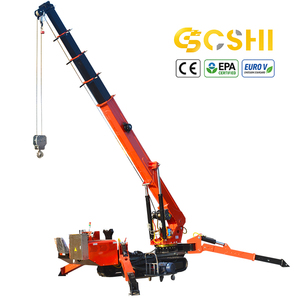 Grúa Araña Móvil Mini <span class=keywords><strong>de</strong></span> 8 Toneladas, Pluma Telescópica Hidráulica <span class=keywords><strong>de</strong></span> 21m, Rotación <span class=keywords><strong>de</strong></span> 360 Grados, Grúa sobre Orugas - Product Image 6