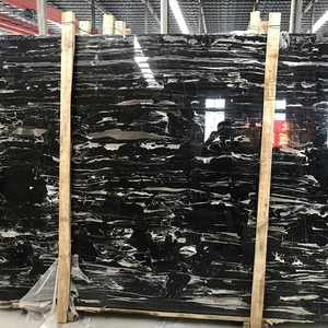 แผ่นหินอ่อนสีขาวมังกรคุณภาพสูง TMZ ผนังและพื้นหินอ่อนที่ทันสมัยในร่มสีดำขัดเงาของจีน - Product Image 3