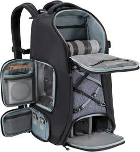 Sac à dos pour appareil photo, sacs pour photographes, grande capacité avec housse de pluie et compartiment pour ordinateur portable de 16 pouces, compatible avec les drones - Product Image 1