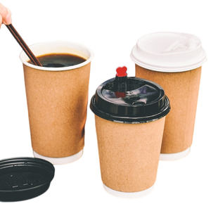 Fabricante de China, vasos de papel Kraft marrón de doble pared ondulada, 2oz, 4oz, 8oz, desechables, reciclables, ecológicos, pequeños vasos de papel para sopa - Product Image 6