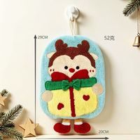 Serviette de toilette portable créative et mignonne en forme de bonhomme de neige, de haute qualité, pour cuisine et toilettes, vente en gros, cadeaux de Noël