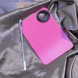 Nouvelles palettes <span class=keywords><strong>de</strong></span> mélange <span class=keywords><strong>de</strong></span> <span class=keywords><strong>peinture</strong></span> en acier inoxydable pour le maquillage avec spatule - Product Image 4