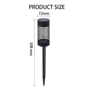 Stainless Steel Tungsten Bulb Solar Pathway <strong>Lights</strong> IP54 Waterproof <strong>Light</strong> Sensor 360 Beam for Garden Lawn Walkway Driveway - Product Image 5