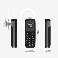 BM30 Feature Phone Mini Tamaño pequeño Teléfono móvil Auriculares Dialer Pocket Nano SIM Card Pocket Teléfono celular