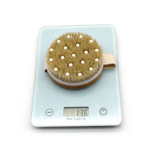 Bathroom Supplies Natural Soft Bristles Shower Scrubber with Massage Nodes - Product Image 3