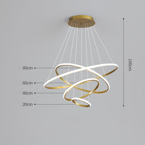 Lampu Gantung Industri Diskon Besar, Lampu Gantung LED Dekoratif Modern, Lampu Gantung Gaya Prancis - Product Image 2