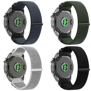 <span class=keywords><strong>Bracelet</strong></span> en <span class=keywords><strong>nylon</strong></span> respirant de 22 mm et 26 mm pour <span class=keywords><strong>Garmin</strong></span> Fenix 8/E/7/7Pro/6/6 Pro/5/5X/Epix/Instinct, <span class=keywords><strong>bracelet</strong></span> de montre remplaçable - Product Image 6