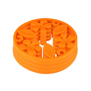 Silicone Floral Heat Insulating Mat Round Table Mat For Tea Cup Plate Home Use - Product Image 1