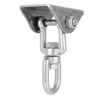 Crochet de suspension pivotant en acier inoxydable pour hamac, plaque de fixation pour chaise suspendue, accessoire de kit