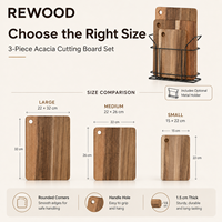 Planche à découper en acacia avec logo personnalisé, planche à découper en bois de qualité supérieure pour la vente au détail et les cadeaux d'entreprise