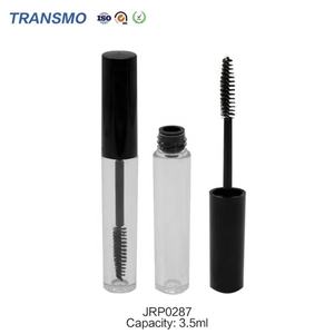 Tube de mascara vide en plastique de 3,5 ml, flacon d'eye-liner beige vide, logo personnalisé, tube de mascara en silicone, emballage de mascara mat - Product Image 1