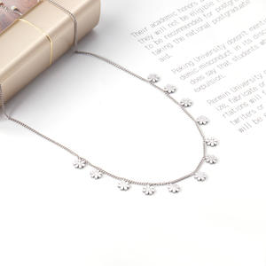 ファッションステンレススチールネックレスペンダントゴールドカラーチョーカーネックレス女性ジュエリー - Product Image 6