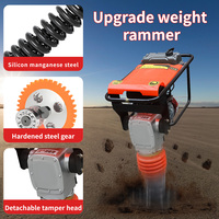 Compacteur à moteur diesel/électrique OUNO 95 kg, équipement de compactage du sol, force d'impact 2T, fréquence 600-800/min pour routes