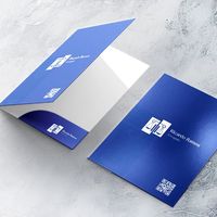 Carpetas de Cartón A4 Personalizadas con Logotipo, con Bolsillos, Papel Recubierto, Impresión Offset, Organizador de Documentos para Presentaciones