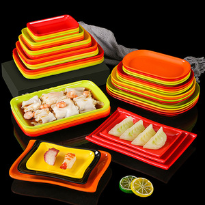 Xiangyuan <b>melamine</b> tableware <b>plates</b>, commercial rice noodle roll <b>plates</b>, hot pot dishes, barbecue restaurant vegetable <b>plates</b>, - Product Image 2