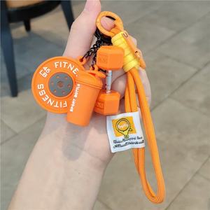 Nouveau Cadeau pour les Amateurs de Sport : Sangle de Téléphone Tressée Colorée, Breloques Originales pour Sac à Main Femme, Porte-clés Mignon en Forme d'Haltère pour Filles, Chaîne de Téléphone - Product Image 5