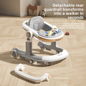 Nuevo Andador Multifuncional 4 en 1 para Bebés, Plegable y Ajustable, Antivuelco, con Música y Ruedas, para 0-18 Meses, Capacidad de 10 kg - Product Image 6