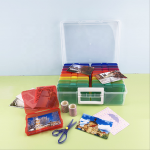Schlussverkauf 16 + 1 Grußkarten-Organisator Aufbewahrungsbox mit 16 einstellbaren Teilern passt 4 "x 6" Fotos organisieren Karten im Büro Amazon - Product Image 6