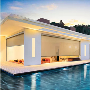 ZSTARR Tende a Rullo Motorizzate da Esterno con Cerniera Zip Oscuranti Protezione UV e Privacy per Pergolato Patio Giardino Terrazza e Portico - Product Image 1