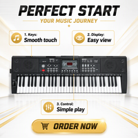 MY MUSIC MY-670 Clavier Électronique 61 Touches Piano Numérique Orgue Électrique Instruments de Musique Meilleur Cadeau pour Débutant