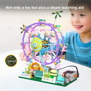 Nuova Ruota Panoramica Happy Ferris Wheel, Blocchi di Costruzione in Plastica ABS di Alta Qualità, Compatibili con <span class=keywords><strong>Lego</strong></span>, Mini Blocchi da Costruzione, Giocattolo per Bambini, Regalo - Product Image 5