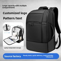 Sac à dos Oxford en polyester hydrofuge transfrontalier avec fermeture éclair, grande capacité, pour étudiants, voyages d'affaires, sacoche pour ordinateur portable