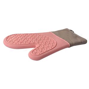 Gants de four et de barbecue personnalisables en silicone alimentaire double couche, résistants à la chaleur, avec motif à pois, design original - Product Image 3