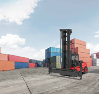 Apilador de Contenedores Industriales Hangcha 6t/7t con Cabina Completamente Suspendida para Operaciones en Depósitos de Contenedores