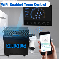 Meilleur Refroidisseur d'Eau 110V 0.5-1HP à Pompe à Chaleur pour Bain de Glace, Mini Refroidisseur Intelligent avec Contrôle WiFi pour la Récupération des Athlètes