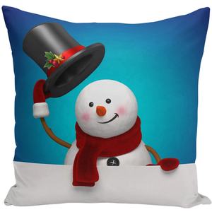 45x45cm buon natale babbo natale federa Decor simpatico cartone animato pupazzo di neve federa federa per divano camera dei bambini - Product Image 3