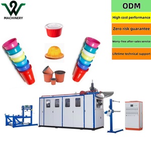 Máquina de termoformado de alta velocidad automática usada, máquina para hacer macetas de yogur, máquina para hacer vasos de plástico PPPS - Product Image 1