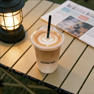 Gobelets à café en plastique transparent jetables 12oz 16oz 20oz pour café glacé et boissons chaudes avec couvercles - Product Image 3