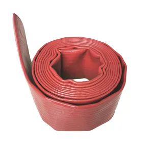 Agricultural Irrigation 1 / 1.5 / 1-1/4" / 2 / 3 Inch PVC Layflat Hose Flexible Water Pump Discharge Pipe